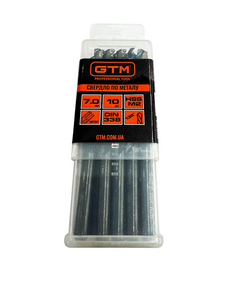 GTM Свердло 7,0 мм HSS 10шт з подвійним покриттям, фото  | SNABZHENIE.com.ua