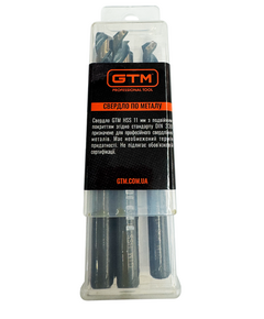 GTM Свердло 11,0 мм HSS 5шт з подвійним покриттям, фото  | SNABZHENIE.com.ua