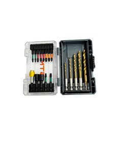 GTM Набір біт ударних та свердл 18 од. тримач біт, шестигр. біти, фото  | SNABZHENIE.com.ua