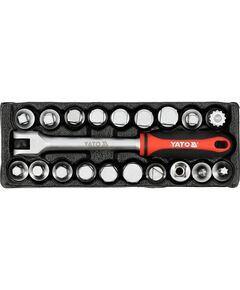 Торцеві насадки для оливозливних пробок YATO: до квадрату- 3/8", з вороотком, 20 шт [10], фото  | SNABZHENIE.com.ua