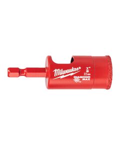 Коронка алмазна Diamond Plus/Max MILWAUKEE, діаметр 22,0мм (1/4'' Hex) (свердління з водою), фото  | SNABZHENIE.com.ua