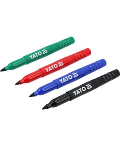 Маркери технічні YATO 4 шт, синій, червоний, чорний і зелений [12/144], фото  | SNABZHENIE.com.ua
