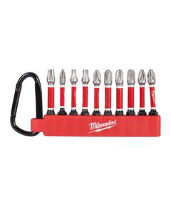 Набор бит ShW MILWAUKEE, 50мм в держателе с карабином, (PZ1/3xPZ2/3xPZ3/TX20 )(10шт), фото  | SNABZHENIE.com.ua