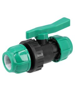 Кран кульовий до водяних пластикових труб  Ø= 32 мм FLO з поліпропілену, для тиску 16 Bar [30/60], фото  | SNABZHENIE.com.ua