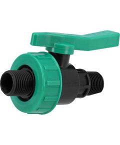 Кран кульовий до водяних пластикових труб  Ø= 3/4" Х 3/4" M/M-різьб FLO з поліпроп, для тиску 16Bar, фото  | SNABZHENIE.com.ua