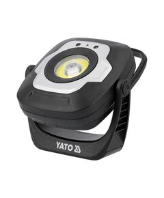 Прожектор діодний, переносний YATO, 10Вт, 1200/ 600/ 100 Lm 3 режими, живл.- акумул. 3,7 В, 4,4 АГод, фото  | SNABZHENIE.com.ua