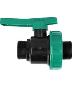 Кран кульовий до водяних пластикових труб  Ø= 5/4" Х 5/4" M/M-різьб FLO з поліпроп, для тиску 16Bar, фото  | SNABZHENIE.com.ua