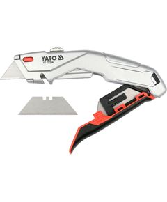 Ніж YATO з висувним трапецевидним лезом 61х 19 мм + 4 леза [12/96], фото  | SNABZHENIE.com.ua