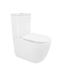Унитаз напольный Qtap Leo Ultra Quiet 620&times;355&times;790 мм с сиденьем Soft-close, White QTLEO27W49261, фото  | SNABZHENIE.com.ua
