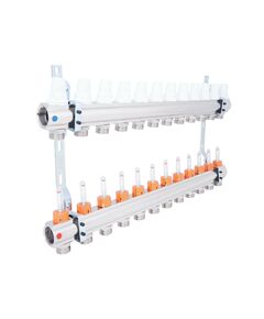 Колектор Icma 1, 12 виходів з витратомірами для систем опалення K013, фото  | SNABZHENIE.com.ua