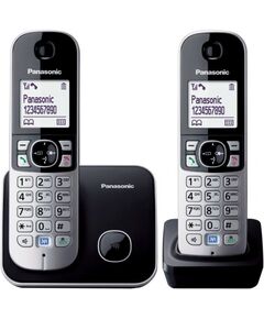 Радіотелефон DECT Panasonic KX-TG6812UAB, чорний, фото  | SNABZHENIE.com.ua