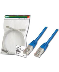 Патч-корд DIGITUS CAT 5e UTP, 5м, AWG 26/7, Cu, PVC, синій, фото  | SNABZHENIE.com.ua