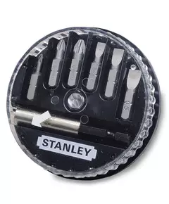 Набор бит 7 штук (25 мм) мм с магнитным держателем ¼" STANLEY (1-68-738), фото  | SNABZHENIE.com.ua