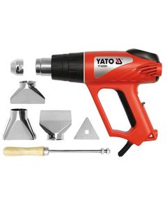 Фен YATO 2000 Вт с LCD-регулятором температуры и 6 насадками YT-82293, фото  | SNABZHENIE.com.ua