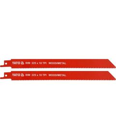 Полотна YATO 225 мм би-металл для сабельной пилы, 2 шт., фото  | SNABZHENIE.com.ua