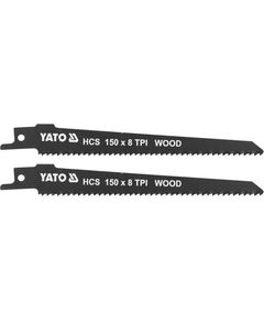 Полотна для сабельной пилы YATO 150 мм, 8 зубьев, 2 шт, фото  | SNABZHENIE.com.ua