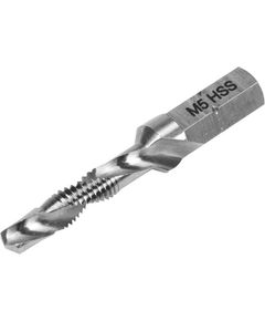 Сверло-метчик YATO M5x0.8 мм, HSS М2, HEX 1/4, длина 41/7 мм, фото  | SNABZHENIE.com.ua