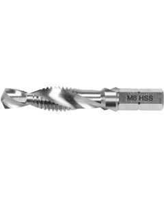 Сверло-метчик YATO М8x1.25 мм, HSS М2, HEX-1/4, 51/11 мм, фото  | SNABZHENIE.com.ua