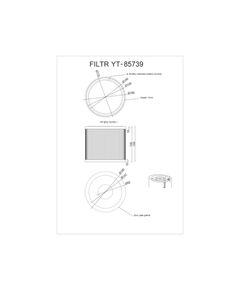 Фильтр для пылесоса YATO YT-85710 из волокна, фото  | SNABZHENIE.com.ua