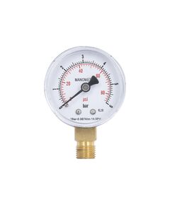 Манометр SD Plus 50 мм 1/4", нижнее подключение SD1706B, фото  | SNABZHENIE.com.ua