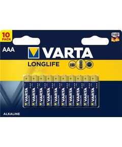 Батарейка Varta Longlife лужна AAA блістер, 10 шт, фото  | SNABZHENIE.com.ua