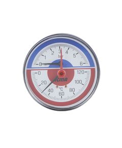 Термоманометр Icma 1/2 0-6 бар, заднє підключення, фото  | SNABZHENIE.com.ua