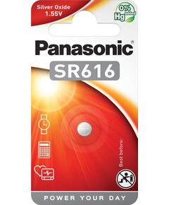 Батарейка Panasonic срібло-цинкова SR616(321, V321, D321) блістер, 1 шт., фото  | SNABZHENIE.com.ua