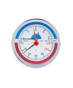 Термоманометр SD Plus 80 мм 1/2", заднее подключение SD1734B, фото  | SNABZHENIE.com.ua