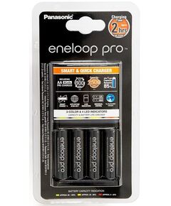 Зарядний пристрій Panasonic Smart-Quick Charger + Акумулятор Eneloop Pro NI-MH  AA 2500 мАг, 4 шт., фото  | SNABZHENIE.com.ua