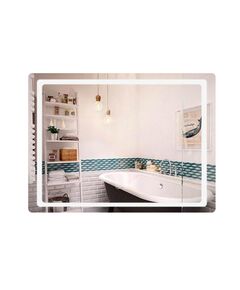 Зеркало Qtap Mideya 800x600 с LED и антизапотеванием, фото  | SNABZHENIE.com.ua