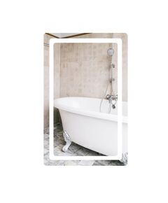 Зеркало Qtap Mideya 500х800 з LED-підсвіткою та антизапотіванням, фото  | SNABZHENIE.com.ua