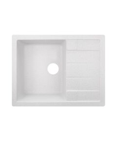 Кухонна мийка Lidz 650x500/200 WHI-01 біла, фото  | SNABZHENIE.com.ua