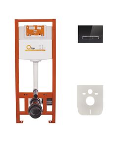 Набір інсталяції 4 в 1 Qtap Nest ST з панеллю змиву QT0133M, фото  | SNABZHENIE.com.ua