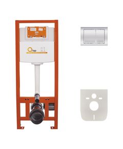 Набір інсталяції 4 в 1 Qtap Nest ST з квадратною панеллю QT0133M425M06028, фото  | SNABZHENIE.com.ua