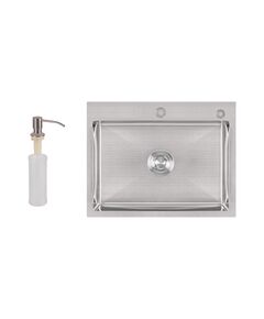 Набор Lidz 2 в 1: мойка H5845 3.0/1.0 мм Brush + дозатор, фото  | SNABZHENIE.com.ua