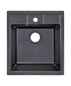 Кухонная мойка Lidz 460x515/200 черная, фото  | SNABZHENIE.com.ua