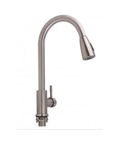 Змішувач кухонний Lidz (NKS) 12 32 015FL-8 з виливом, виїзний, фото  | SNABZHENIE.com.ua