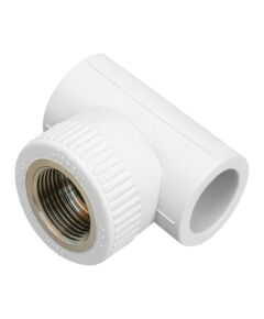 Тройник PPR Blue Ocean "Белый" 20х1/2"х20 ВР, фото  | SNABZHENIE.com.ua