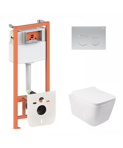 Набір Qtap 3 в 1: унітаз Crow, панель Nest, сидіння QT0133M425, фото  | SNABZHENIE.com.ua