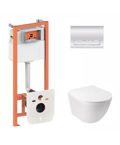 Набір Qtap 3 в 1: унітаз Jay та змивна панель Nest QT0133M425, фото  | SNABZHENIE.com.ua