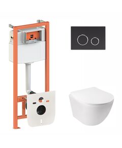 Набір Qtap 3 в 1: унітаз Jay, панель змиву та інсталяція, фото  | SNABZHENIE.com.ua