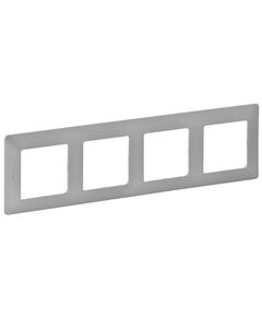 Legrand Рамка Valena Life[4 пости, алюміній], фото  | SNABZHENIE.com.ua