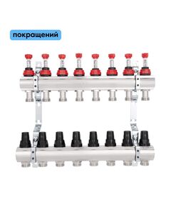 Коллектор с расходомерами SD Forte 1" 8 выходов SF001W8, фото  | SNABZHENIE.com.ua