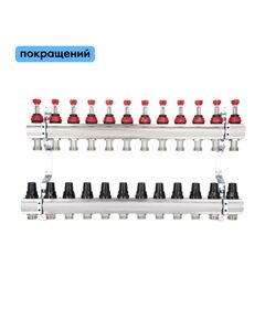 Коллектор с расходомерами SD Forte 1" 12 выходов SF001W12, фото  | SNABZHENIE.com.ua