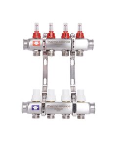 Колектор SD Plus з витратомірами, 1 на 4 виходи, фото  | SNABZHENIE.com.ua