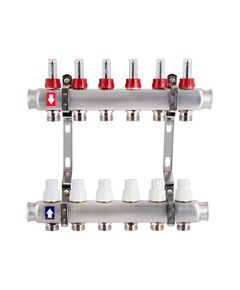 Колектор з витратомірами SD Plus, 1, 6 виходів, фото  | SNABZHENIE.com.ua