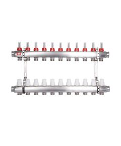 Колектор SD Plus 1 з 11 виходами та витратомірами, фото  | SNABZHENIE.com.ua