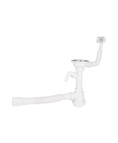 Сифон для кухонної мийки Lidz WHI 60 05 EURO, вихід 50 мм, фото  | SNABZHENIE.com.ua