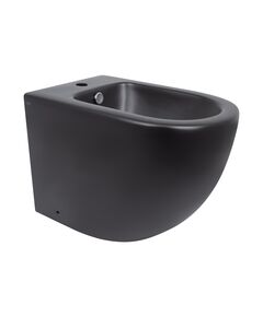 Бідет Qtap Robin 565x360x405, матовий чорний, модель QT13442141CMB, фото  | SNABZHENIE.com.ua