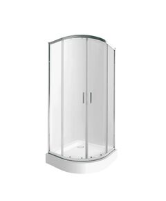 Набір душова кабіна Qtap Taurus CRM1011AC6 Clear 2020x1000 мм + піддон 100 см, фото  | SNABZHENIE.com.ua